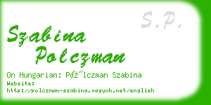 szabina polczman business card